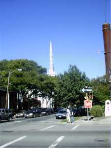 Church with steeple n Ithaca