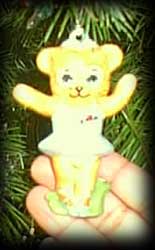 Ballerina bear ornament