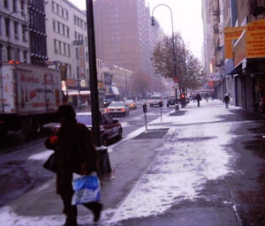 Snow on Sixth Avenue