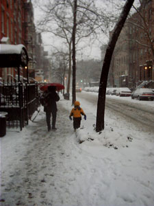 Snow on St. Mark's Place