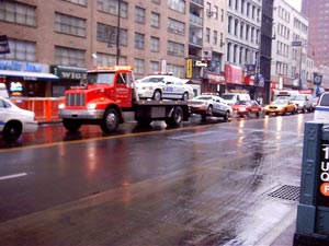 NYPD cars towed