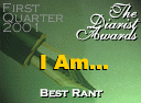 Diarist Net Award Winner -- Best Rant, Quarter 1, 2001